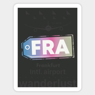 FRA Frankfurt airport Sticker